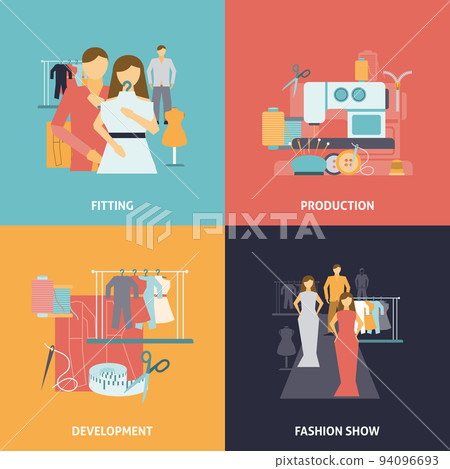 Clothes design icons set Clothes design icons set 94096693