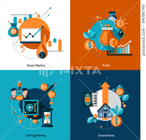 Investment Icons Set 94096749
