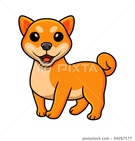 Cute shiba inu dog cartoon Cute shiba inu dog cartoon 94097577
