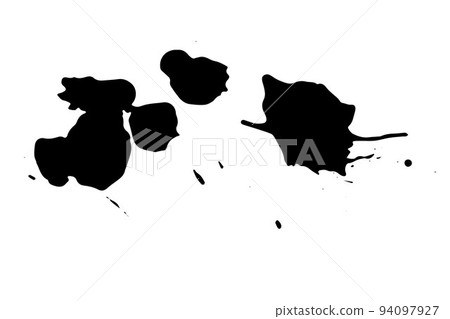 Abstract dot splash. Black hand drawn drip points Abstract dot splash. Black hand drawn drip points 94097927