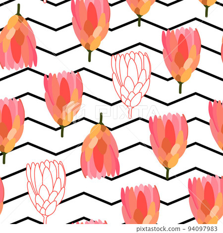 Seamless floral vector pattern Seamless floral vector pattern 94097983
