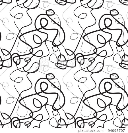Tangled Lines Seamless Pattern Tangled Lines Seamless Pattern 94098707