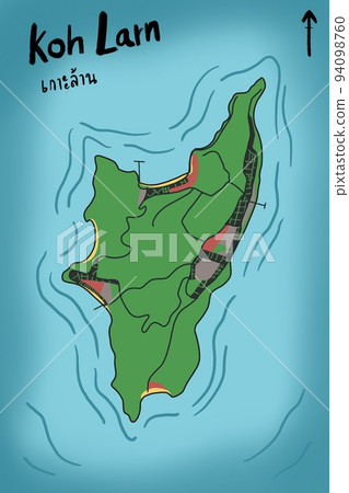 koh lan island map pattaya chonburi thialand travel koh lan island map pattaya chonburi thialand travel 94098760