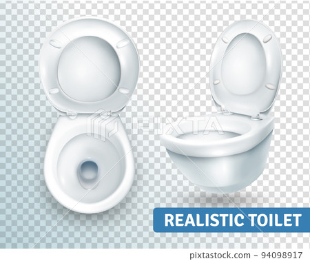 Toilet Bowl Realistic Set 94098917