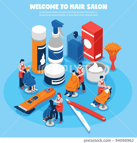 Barbershop Concept Illustration 94098962