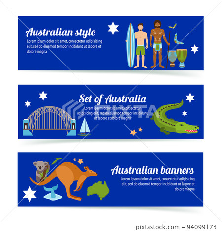 Australia Banner Set 94099173