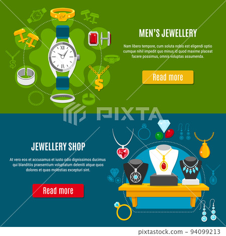 Mens Jewelry Horizontal Banners Mens Jewelry Horizontal Banners 94099213