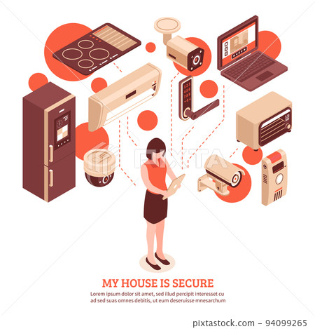 Isometric Smart Home Concept 94099265