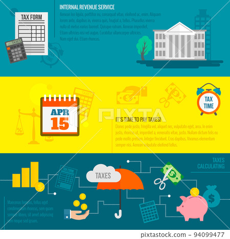 Tax banner set 94099477