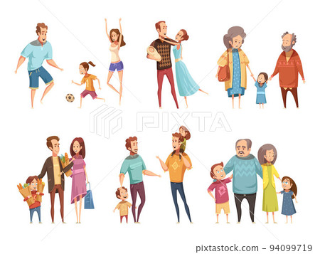 Family Cartoon Set 94099719