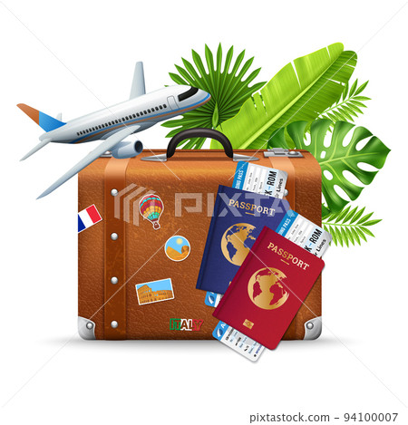 Tropical Vacation Air Travel Service Composition 94100007