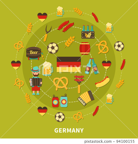 Germany Icons Round Composition 94100155