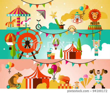 Circus performance background Circus performance background 94100172