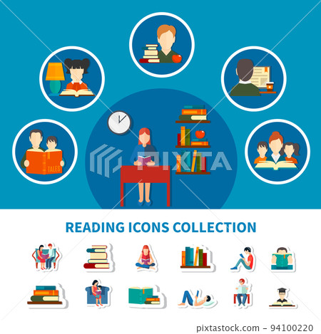 Reading Icons Collection Reading Icons Collection 94100220