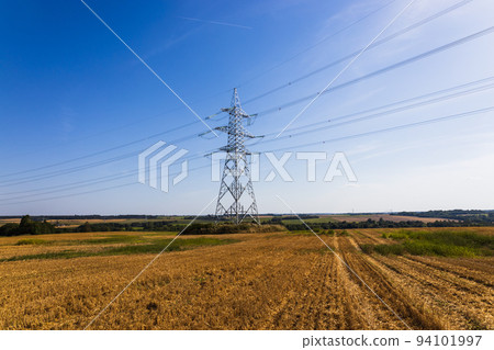 High voltage pole or High voltage electricity tower and transmission power lines 94101997
