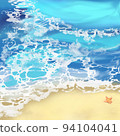 海，陽光明媚的海灘 94104041