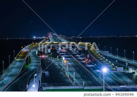 Kisarazu City, Chiba Prefecture Sea firefly at night 94104046
