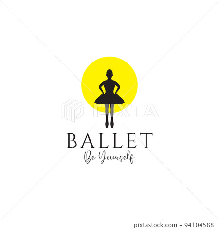 girl ballet dance isolated logo design girl ballet dance isolated logo design 94104588