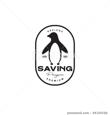 isolated penguin badge vintage logo isolated penguin badge vintage logo 94104589