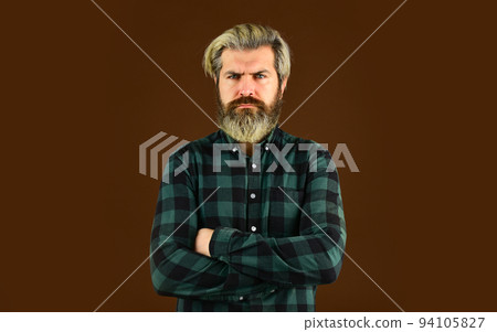 Male barber care. Bearded man dyed blonde hair. Hair and beard care. barbershop and hairdresser. Confident and handsome brutal man. Mature hipster with beard. brutal caucasian hipster with moustache Male barber care. Bearded man dyed blonde hair. Hair and beard care. barbershop and hairdresser. Confident and handsome brutal man. Mature hipster with beard. brutal caucasian hipster with moustache 94105827