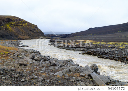 Desolate landscape from Askja caldera area, Iceland 94106572