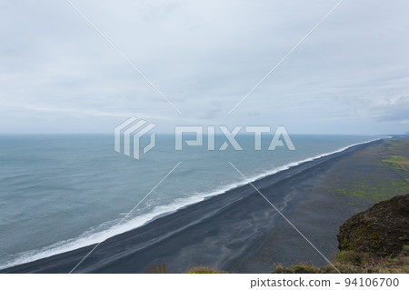 Reynisfjara lava beach view, south Iceland landscape 94106700