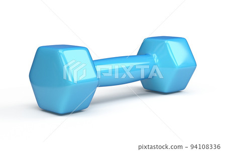 Blue fitness weight 3D 94108336