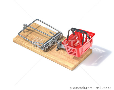 Mousetrap with shopping basket 3D 94108338