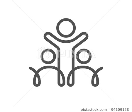 Inclusion line icon. Equity culture sign. Gender diversity symbol. Quality design element. Linear style inclusion icon. Editable stroke. Vector Inclusion line icon. Equity culture sign. Gender diversity symbol. Quality design element. Linear style inclusion icon. Editable stroke. Vector 94109128