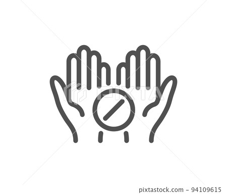 Medical tablet line icon. Medicine drugs sign. Pharmacy medication symbol. Quality design element. Linear style medical tablet icon. Editable stroke. Vector Medical tablet line icon. Medicine drugs sign. Pharmacy medication symbol. Quality design element. Linear style medical tablet icon. Editable stroke. Vector 94109615