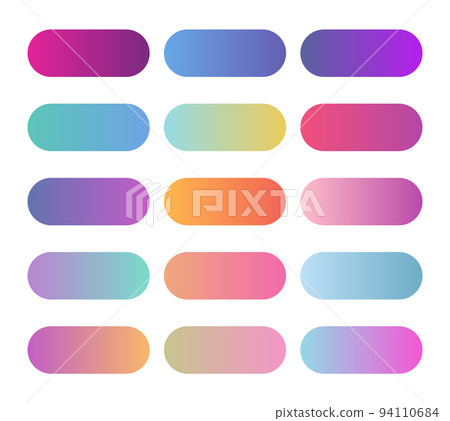 Set of vector gradients, modern combinations of colors and shades. Color gradient palette in the form of circles. Set of vector gradients, modern combinations of colors and shades. Color gradient palette in the form of circles. 94110684
