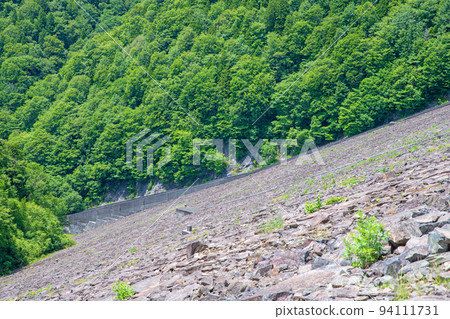 Tamahara Dam, Lake Tamahara, Scenery from Amaha, Early Summer Season Tamahara Dam, Lake Tamahara, Scenery from Amaha, Early Summer Season 94111731