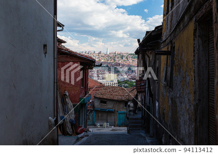 A view of the city from the alleys of the old town of Ankara, the capital of Turkey A view of the city from the alleys of the old town of Ankara, the capital of Turkey 94113412