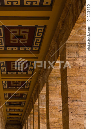 Corridor of Ataturk's Mausoleum in Ankara, Turkey 94113450
