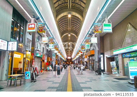 Sapporo, Hokkaido, night view of Tanukikoji shopping street Sapporo, Hokkaido, night view of Tanukikoji shopping street 94113535