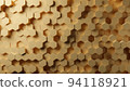 Hexagon abstract Gold background texture. 3d illustration, 3d rendering. 94118921