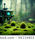Moss forest and broken robot 94119403