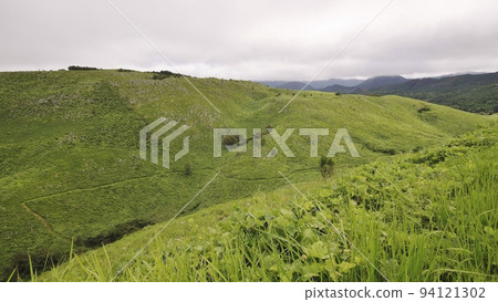 Akiyoshidai and grasslands in summer Akiyoshidai and grasslands in summer 94121302