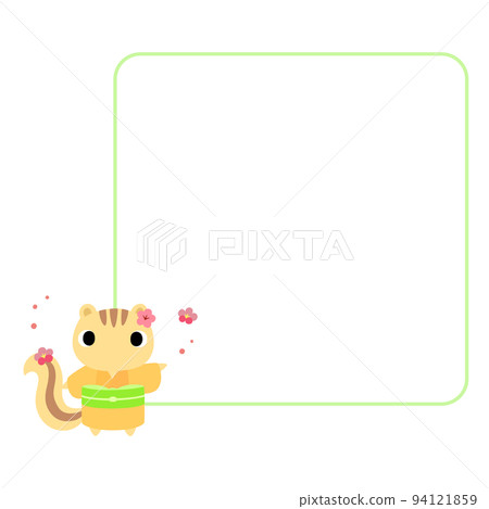 帶框架的和服松鼠 帶框架的和服松鼠 94121859