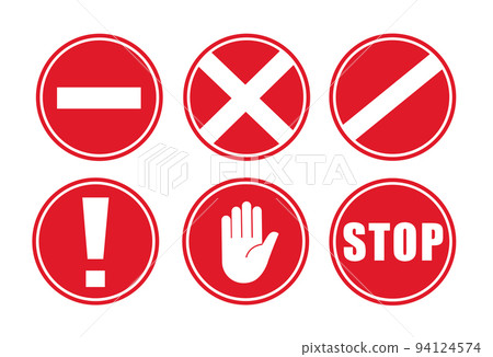 Prohibition ban icon. vector illustration 94124574