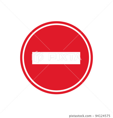 Prohibition ban icon. vector illustration 94124575