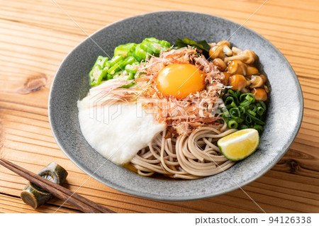 summer grated yam bukkake soba summer grated yam bukkake soba 94126338
