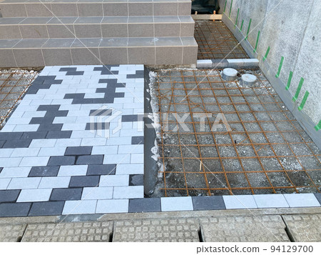 Site of external construction of new detached house Site of external construction of new detached house 94129700