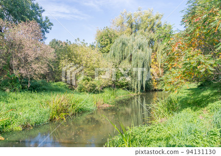 Nice view with Lydynia river in Ciechanow, Poland. Nice view with Lydynia river in Ciechanow, Poland. 94131130