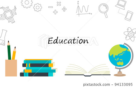 教育概念圖（背景、框架、矢量） 94133095