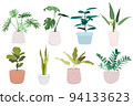 Set of house plants in pots 94133623