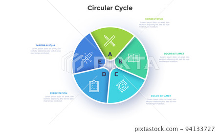 Modern Infographic Vector Template 94133727