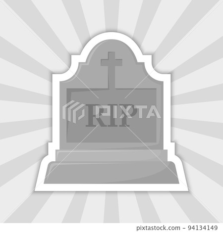 Note sticker with Tombstone, vector Note sticker with Tombstone, vector 94134149