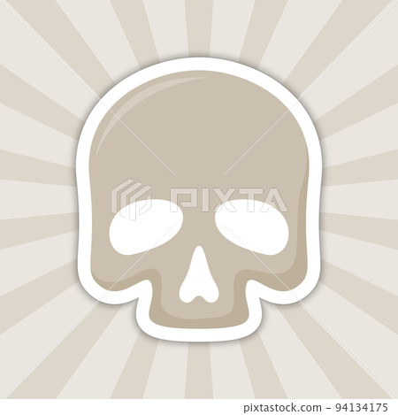 Note sticker with Skull, vector Note sticker with Skull, vector 94134175