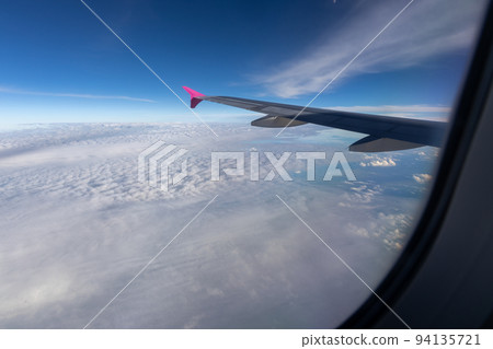 Scenery from the window of the airplane Scenery from the window of the airplane 94135721
